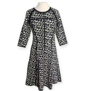 Just Taylor designer Print fit and flare Sweater Dress